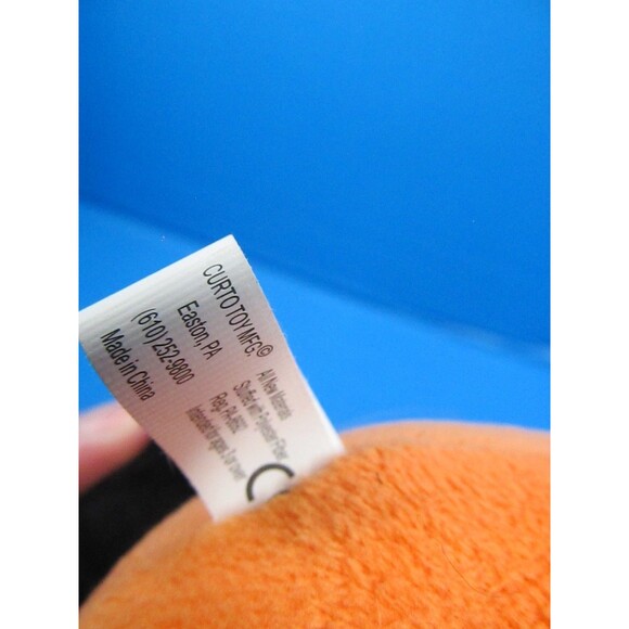 Goodbye Monsters Zimbobo Plush Toy Curto 8” Orange Black Stuffed Animal w/Tag - Picture 5 of 7